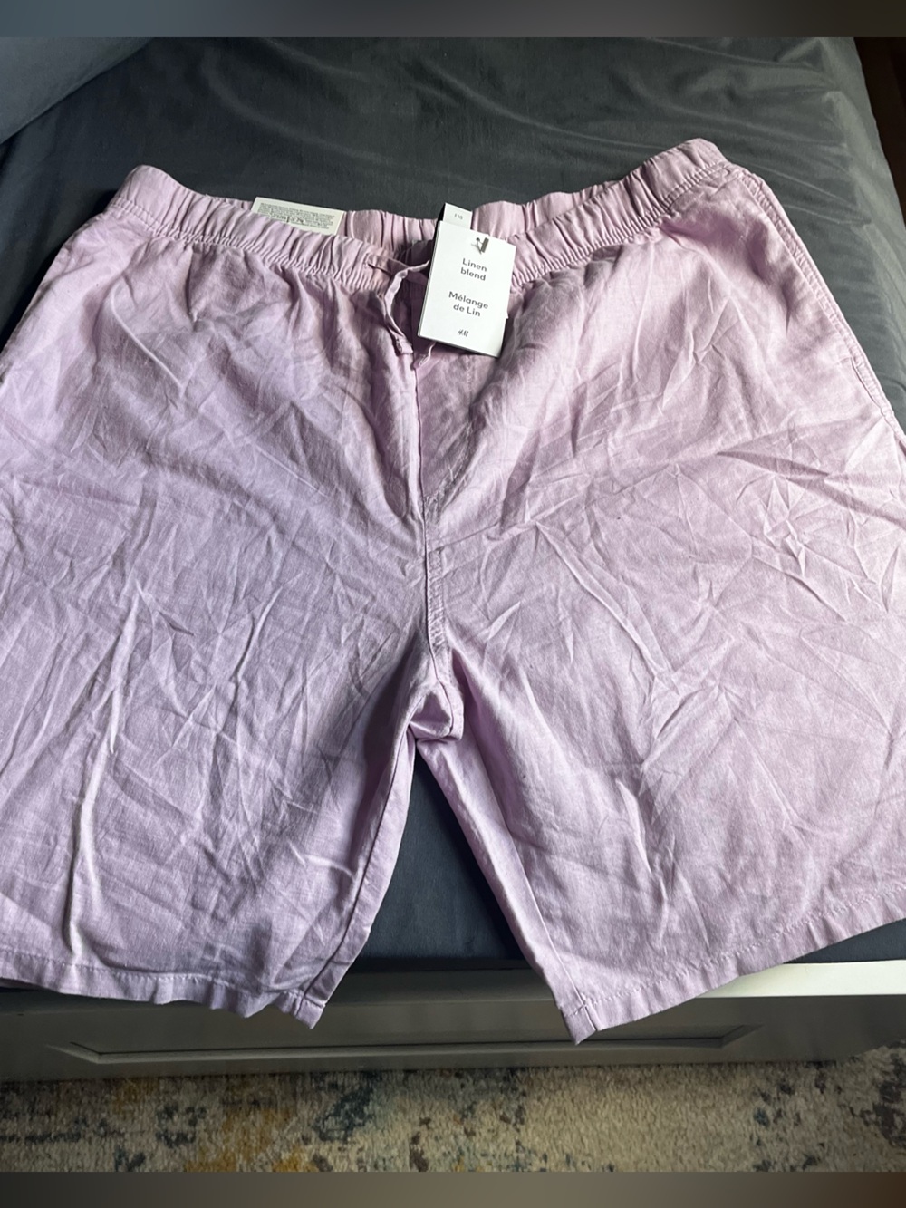 NWT H&M Relaxed Fit Linen Blend Shorts